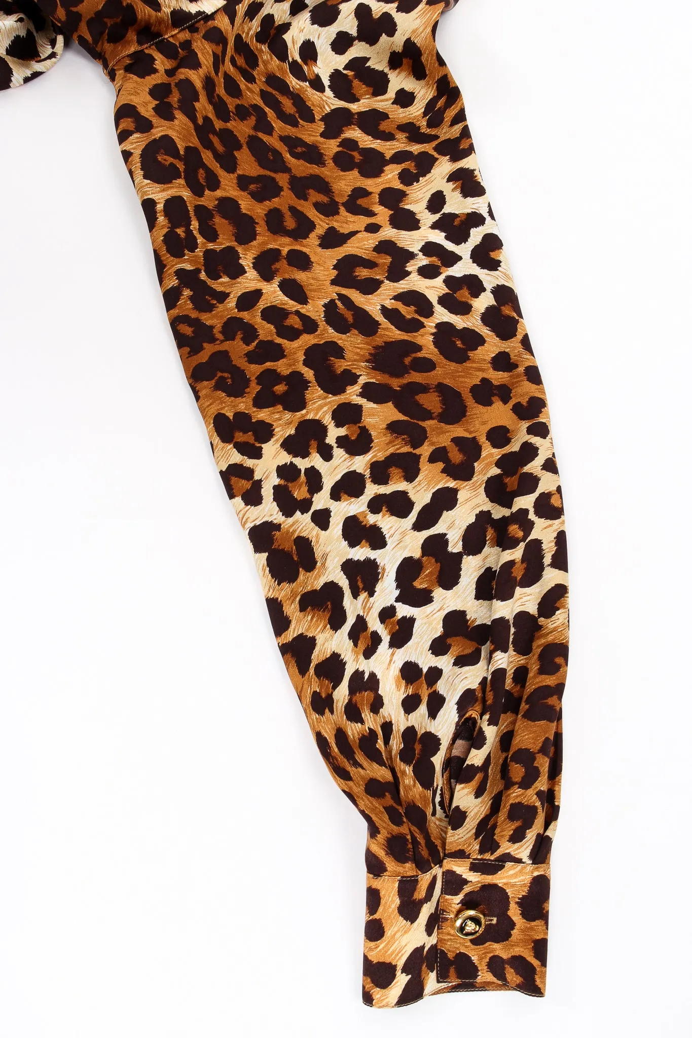 Leopard Print Shirt & Scarf