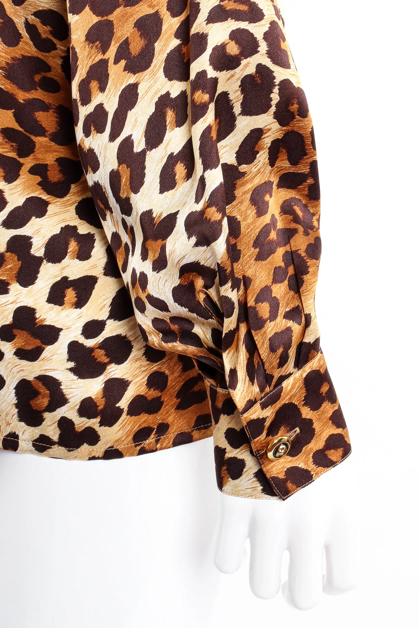 Leopard Print Shirt & Scarf