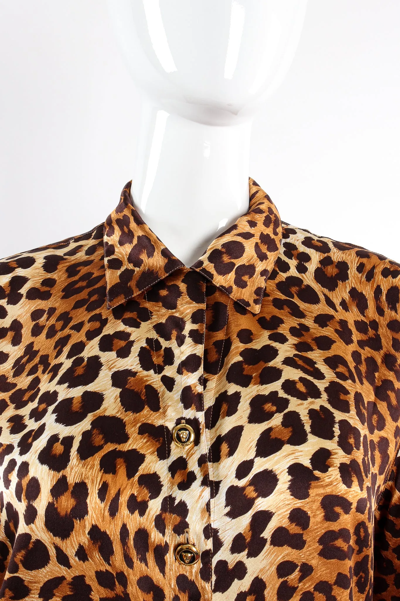 Leopard Print Shirt & Scarf