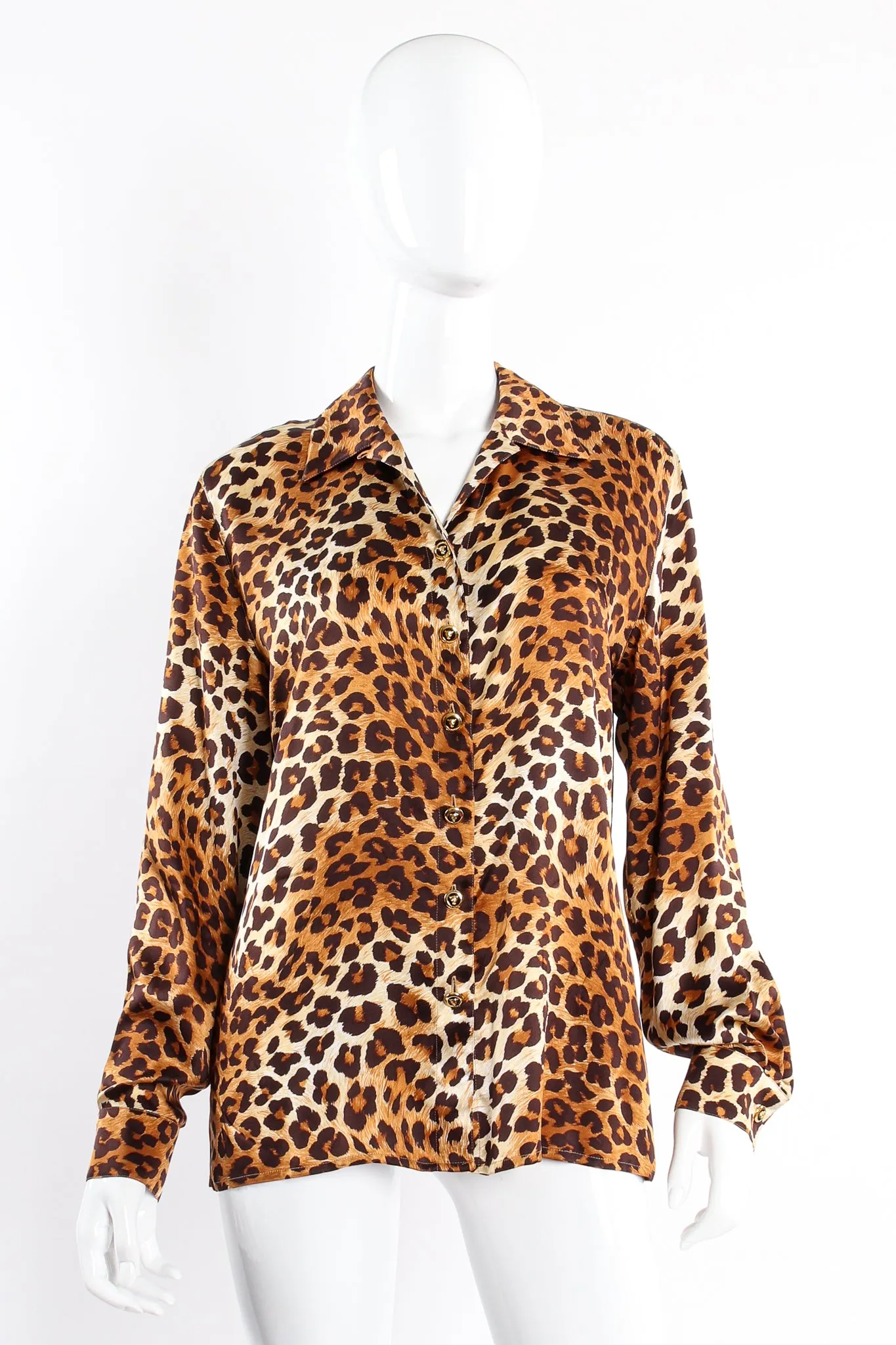 Leopard Print Shirt & Scarf