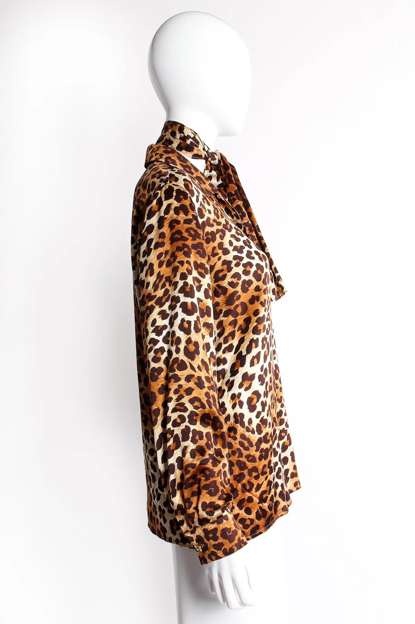 Leopard Print Shirt & Scarf