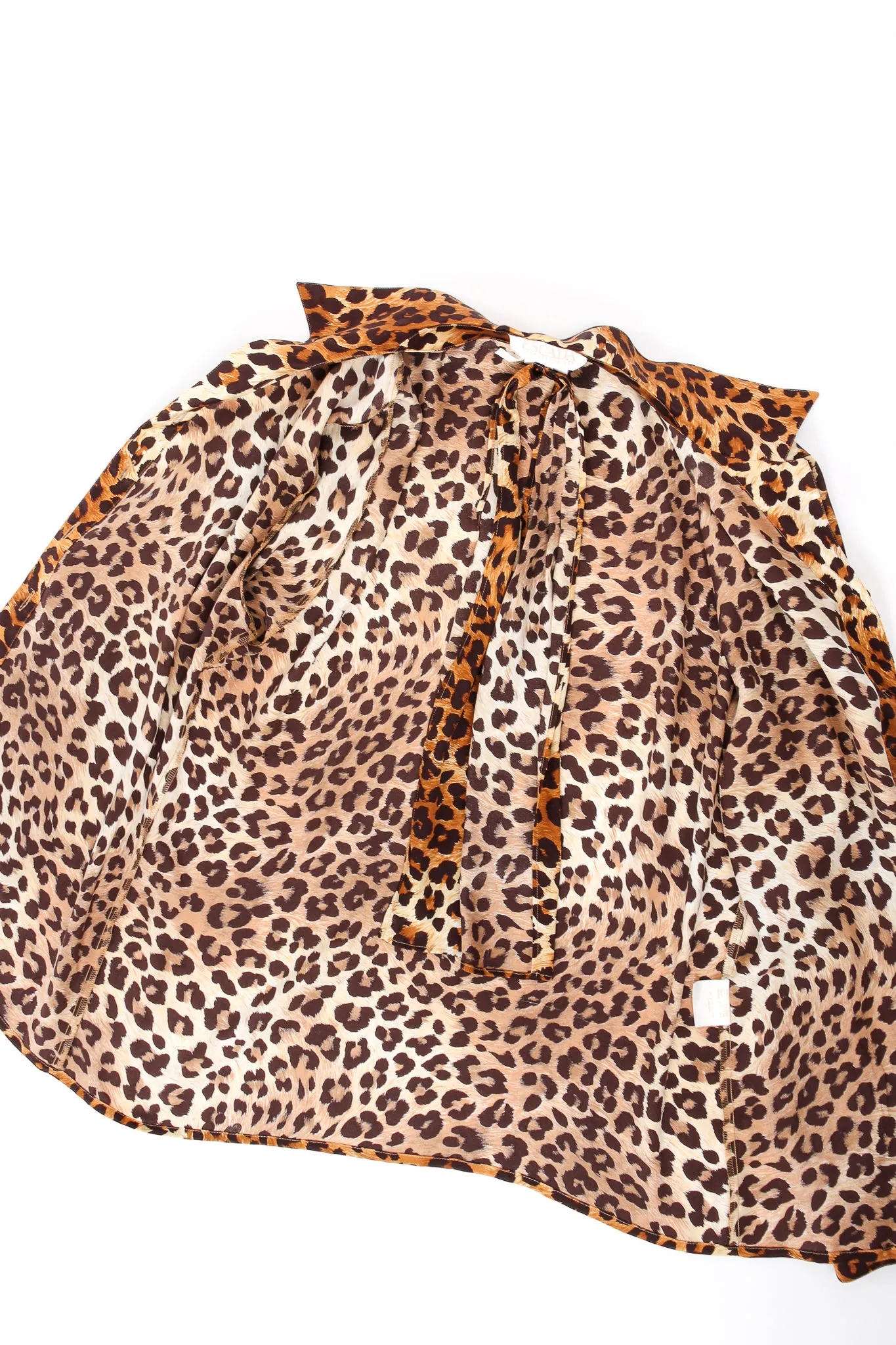 Leopard Print Shirt & Scarf