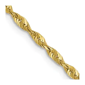 Leslie's 10K 1.8mm Diamond-Cut Lightweight Rope Chain