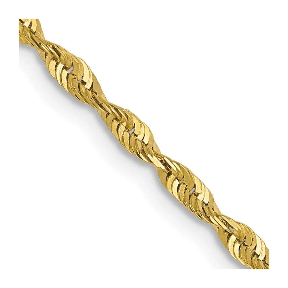 Leslie's 10K 1.8mm Diamond-Cut Lightweight Rope Chain