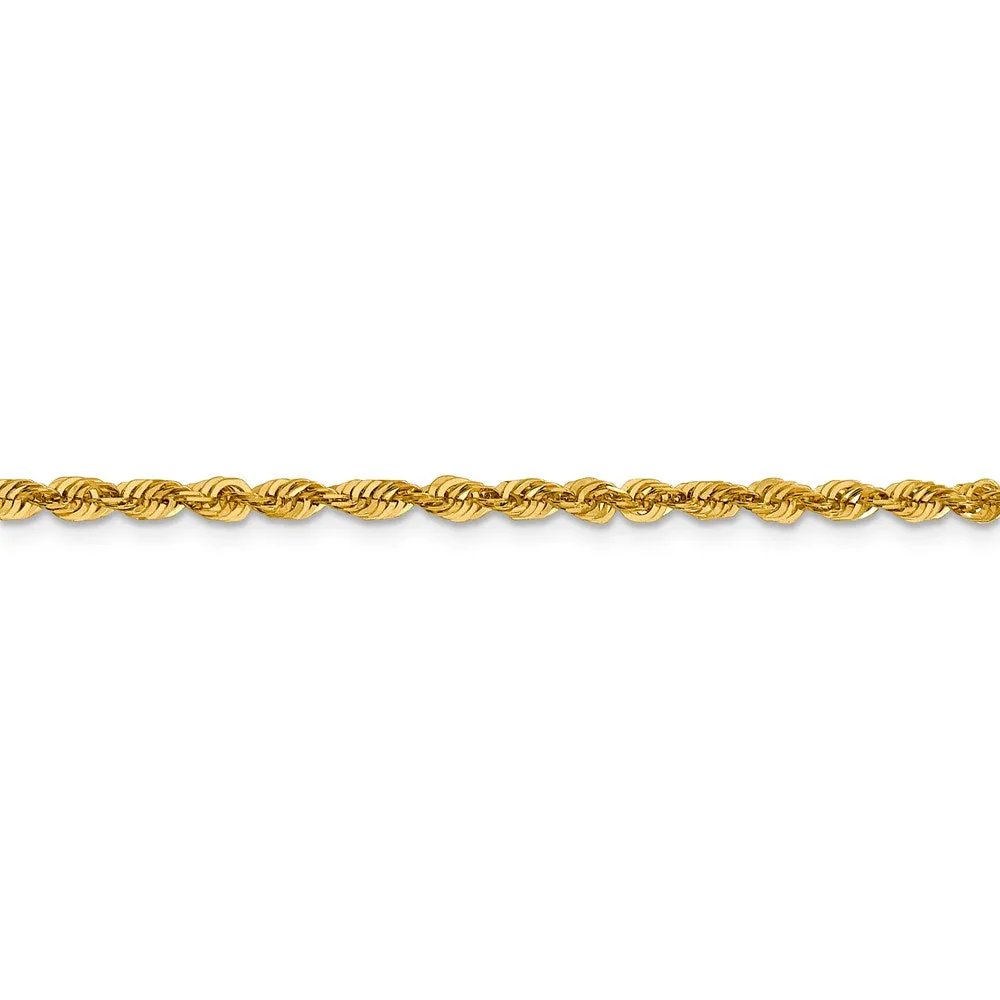 Leslie's 10K 3mm Diamond-Cut Lightweight Rope Chain