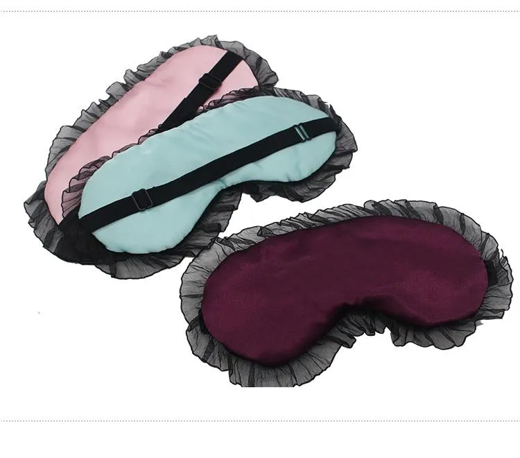 Light-Blocking Eye Mask With Lace Trim