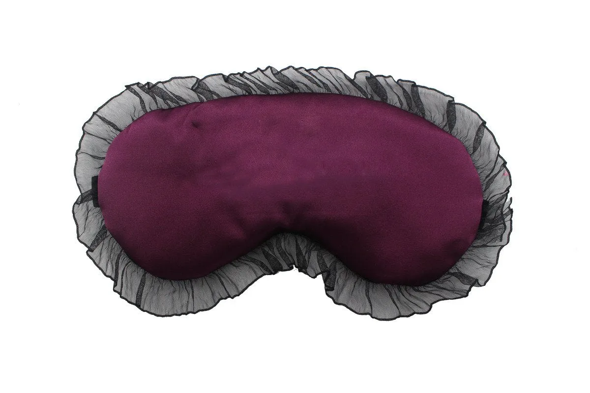 Light-Blocking Eye Mask With Lace Trim