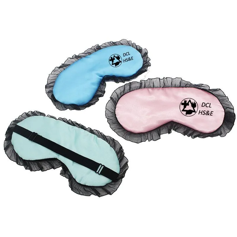 Light-Blocking Eye Mask With Lace Trim