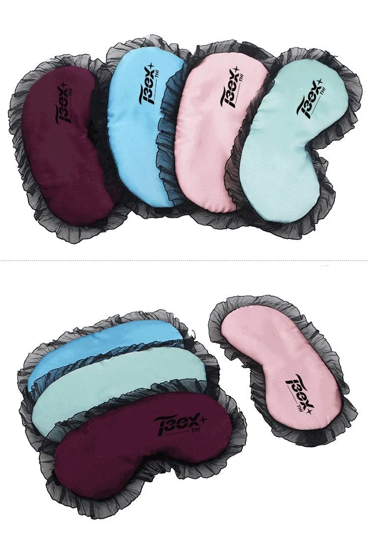Light-Blocking Eye Mask With Lace Trim