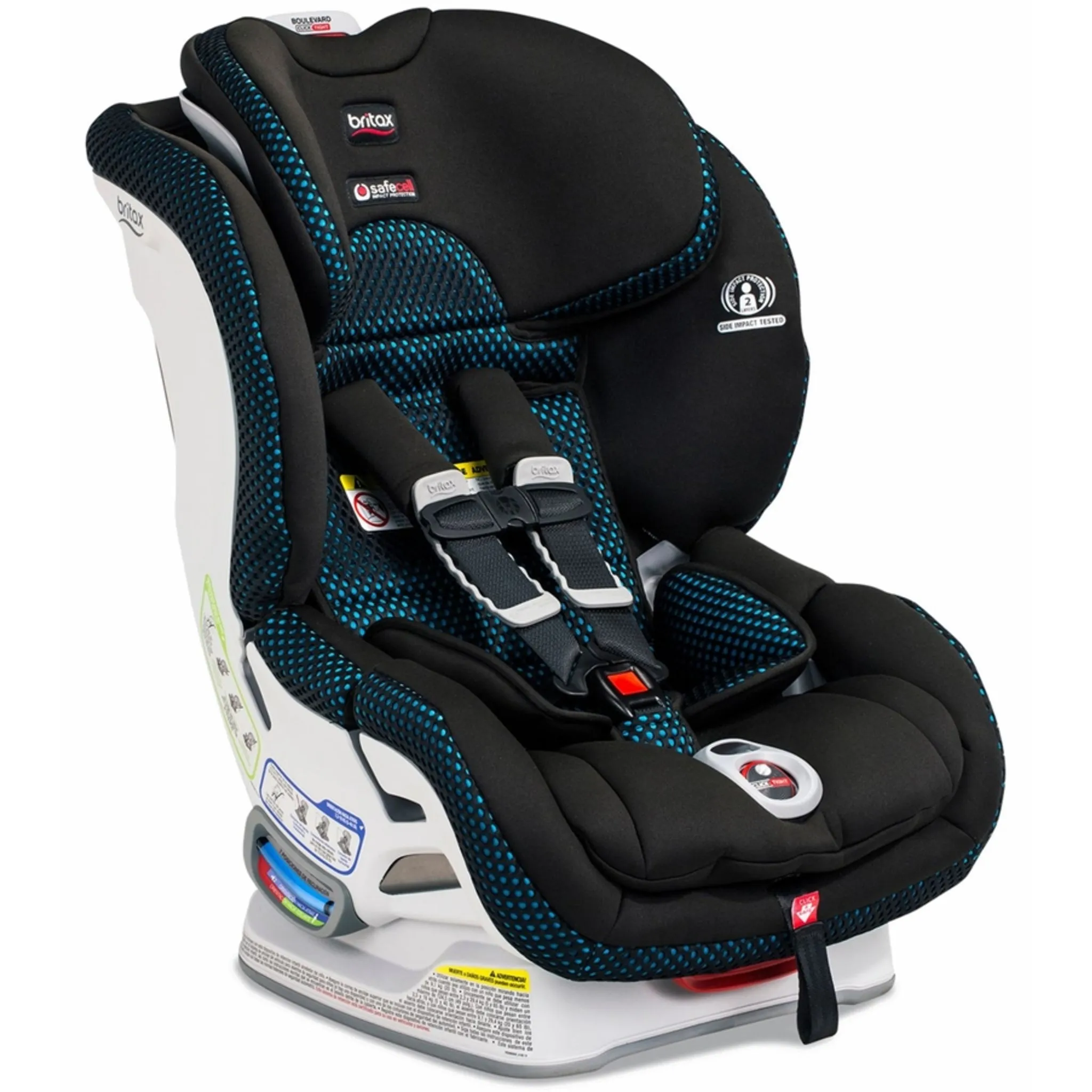 Like New/Unboxed- Britax Boulevard ClickTight Cool Flow Convertible Car Seat (Teal)