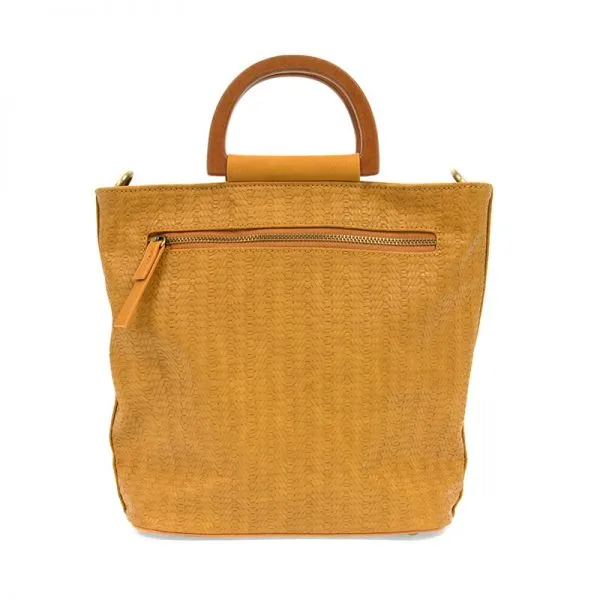 Lilly Woven Wood Handle Tote