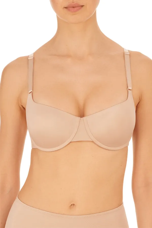 Liquid Convertible Balconette Push-Up Bra - Champagne