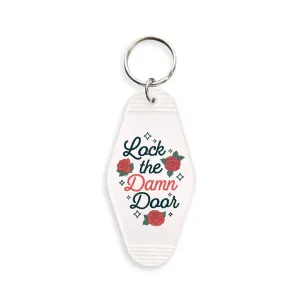 Lock The Door Motel Keychain