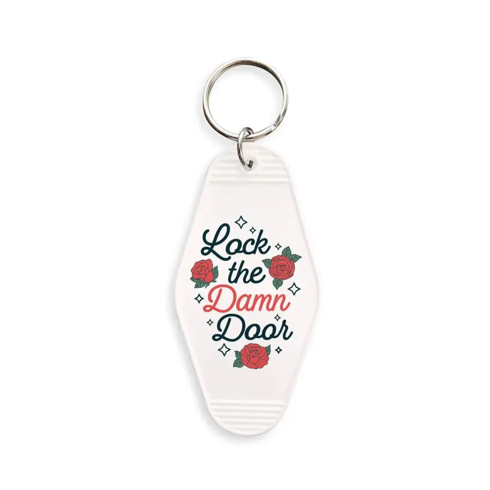 Lock The Door Motel Keychain