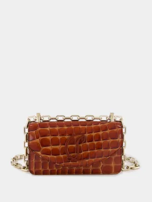 Loubi54 Mini Alligator-Embossed Crossbody Bag