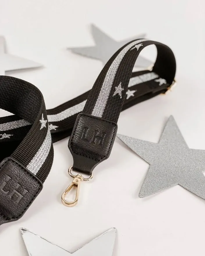 LOUENHIDE Munroe Guitar Strap - Black/Silver