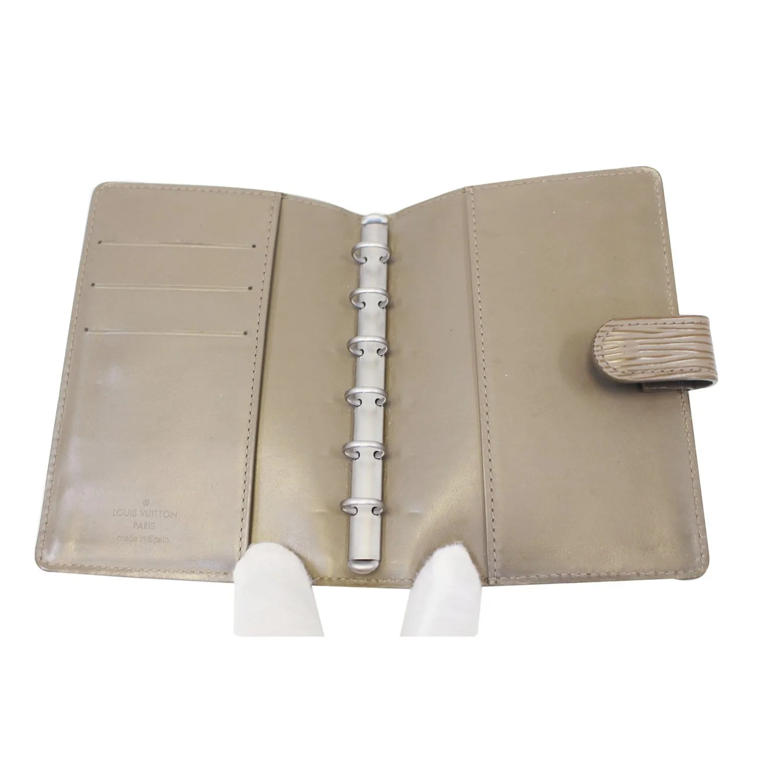 LOUIS VUITTON Agenda PM Epi Leather Day Planner Cover Taupe - Last Call