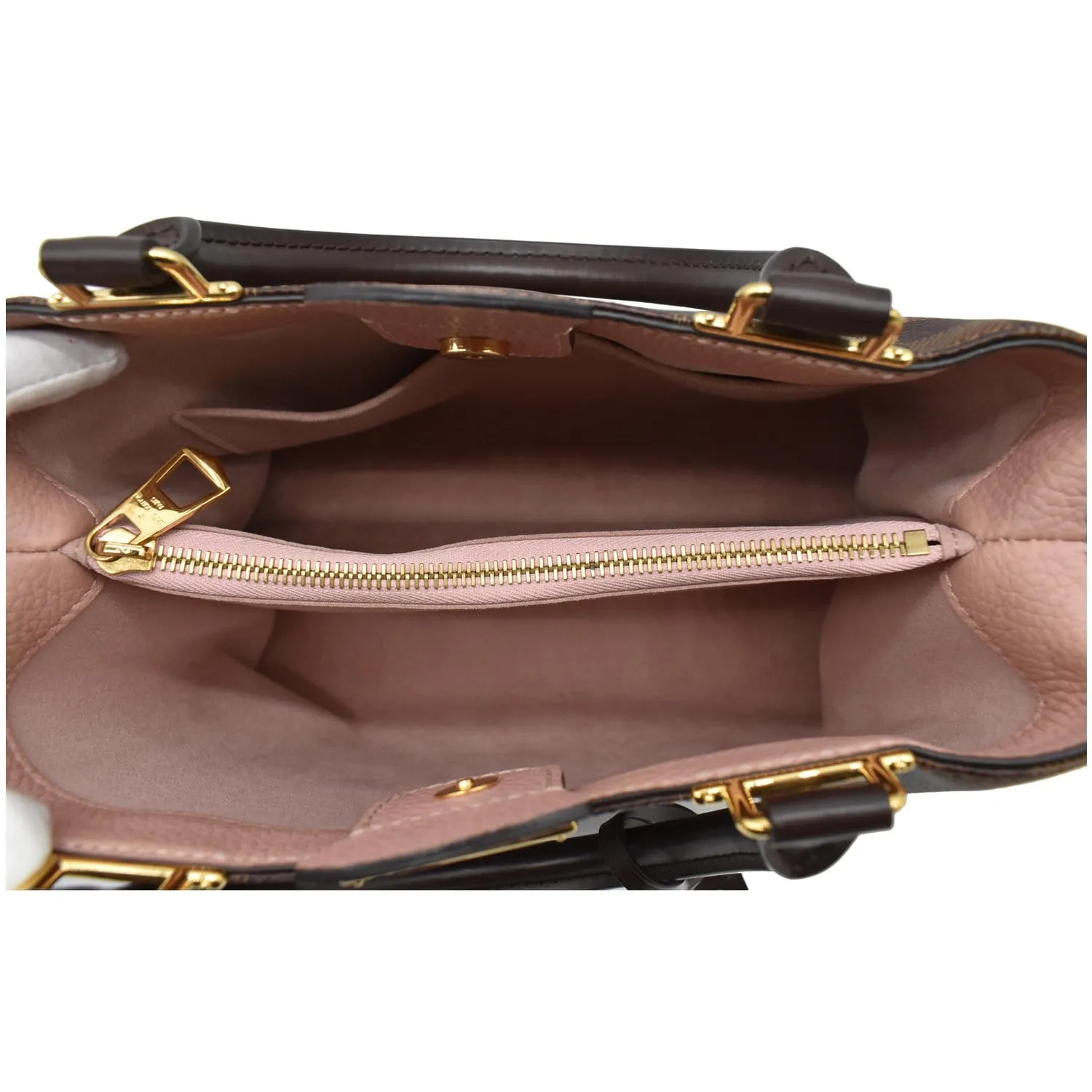 LOUIS VUITTON Brittany Damier Ebene Shoulder Bag Brown