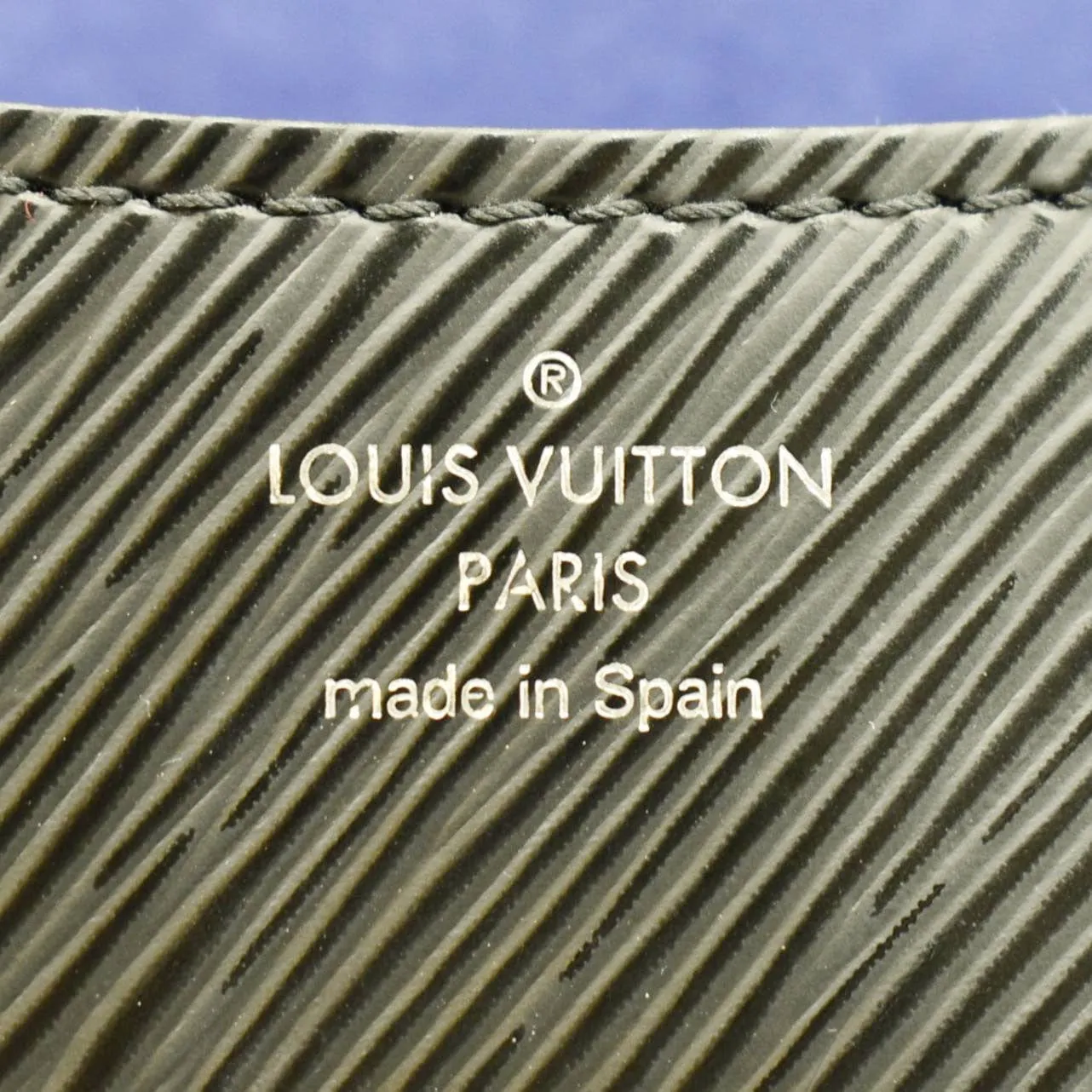 LOUIS VUITTON Buci Epi Grained Leather Shoulder Bag Black
