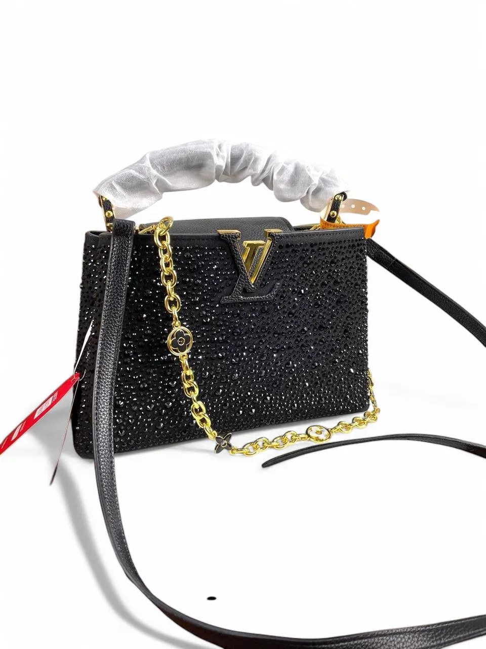 Louis Vuitton C’apucines BB & Mini – Black Crystal Noir Edition