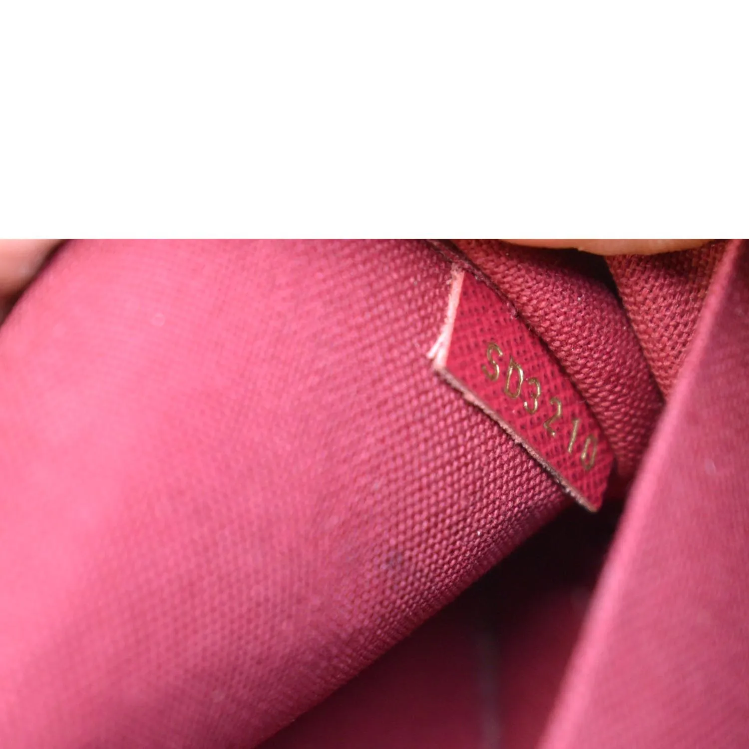 LOUIS VUITTON Felicie Monogram Canvas Pochette Crossbody Bag Brown