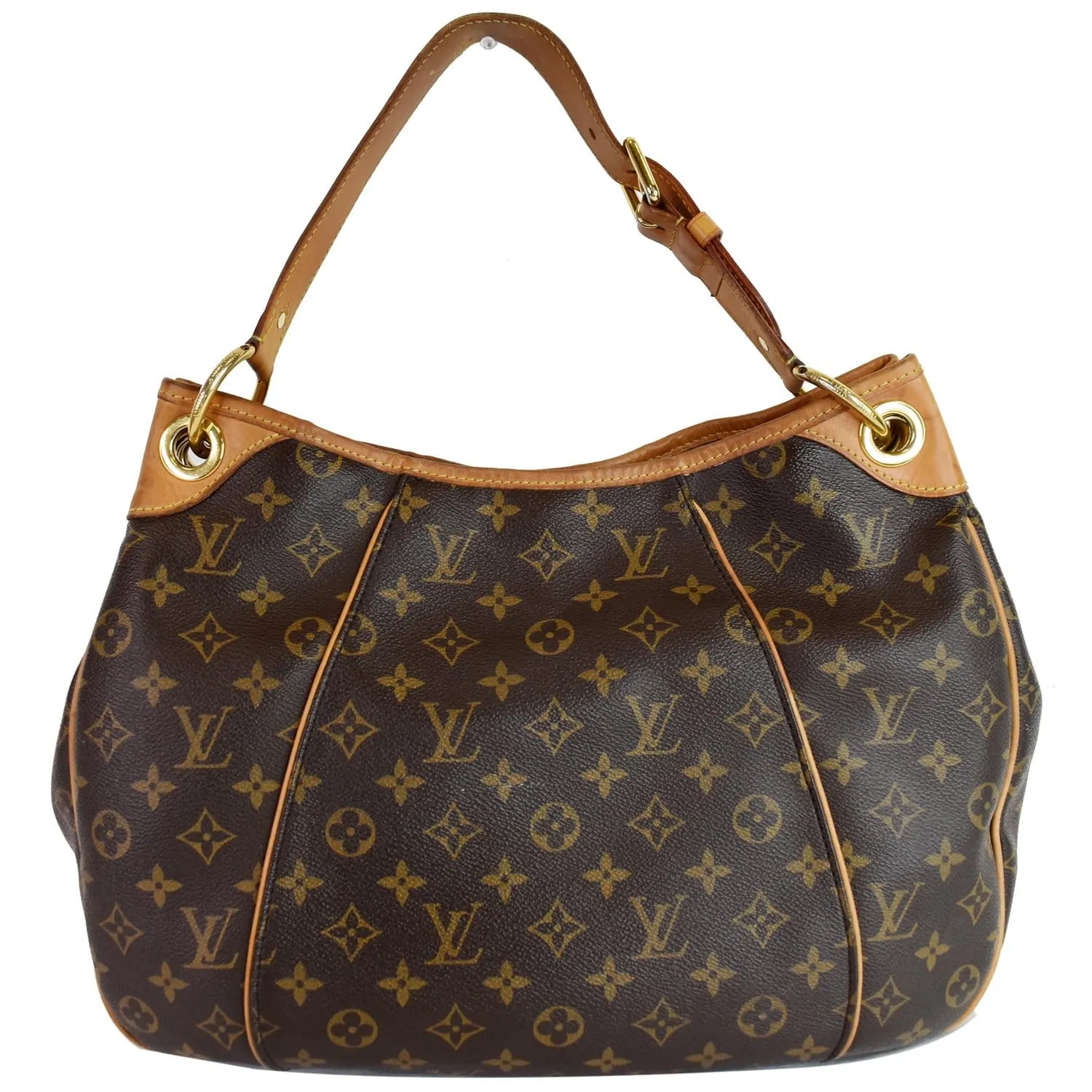 LOUIS VUITTON Galliera PM Monogram Canvas Shoulder Bag Brown