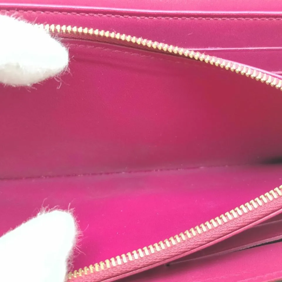 Louis Vuitton Indian Rose Portefeuille Louise Wallet Flap Pink Vernis 861159