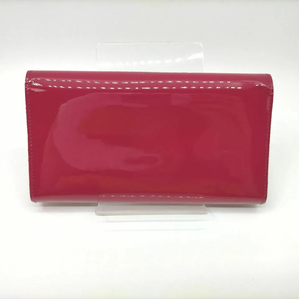 Louis Vuitton Indian Rose Portefeuille Louise Wallet Flap Pink Vernis 861159