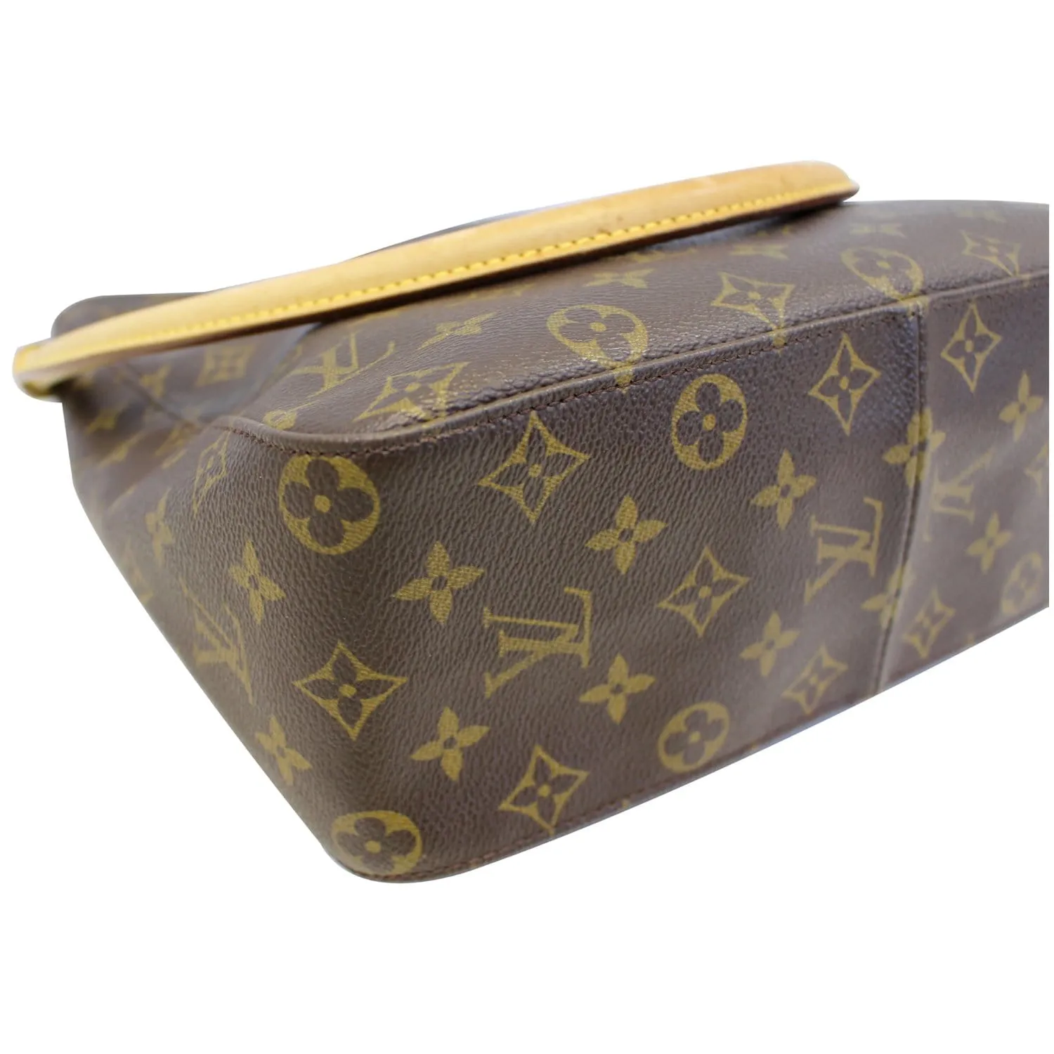 LOUIS VUITTON Monogram Canvas Looping GM Brown Shoulder Bag