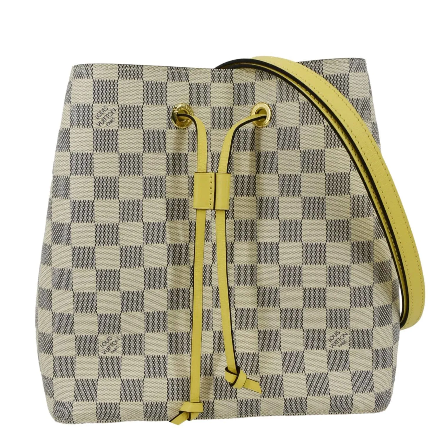 LOUIS VUITTON Neonoe MM Damier Azur Shoulder Bag Pineapple