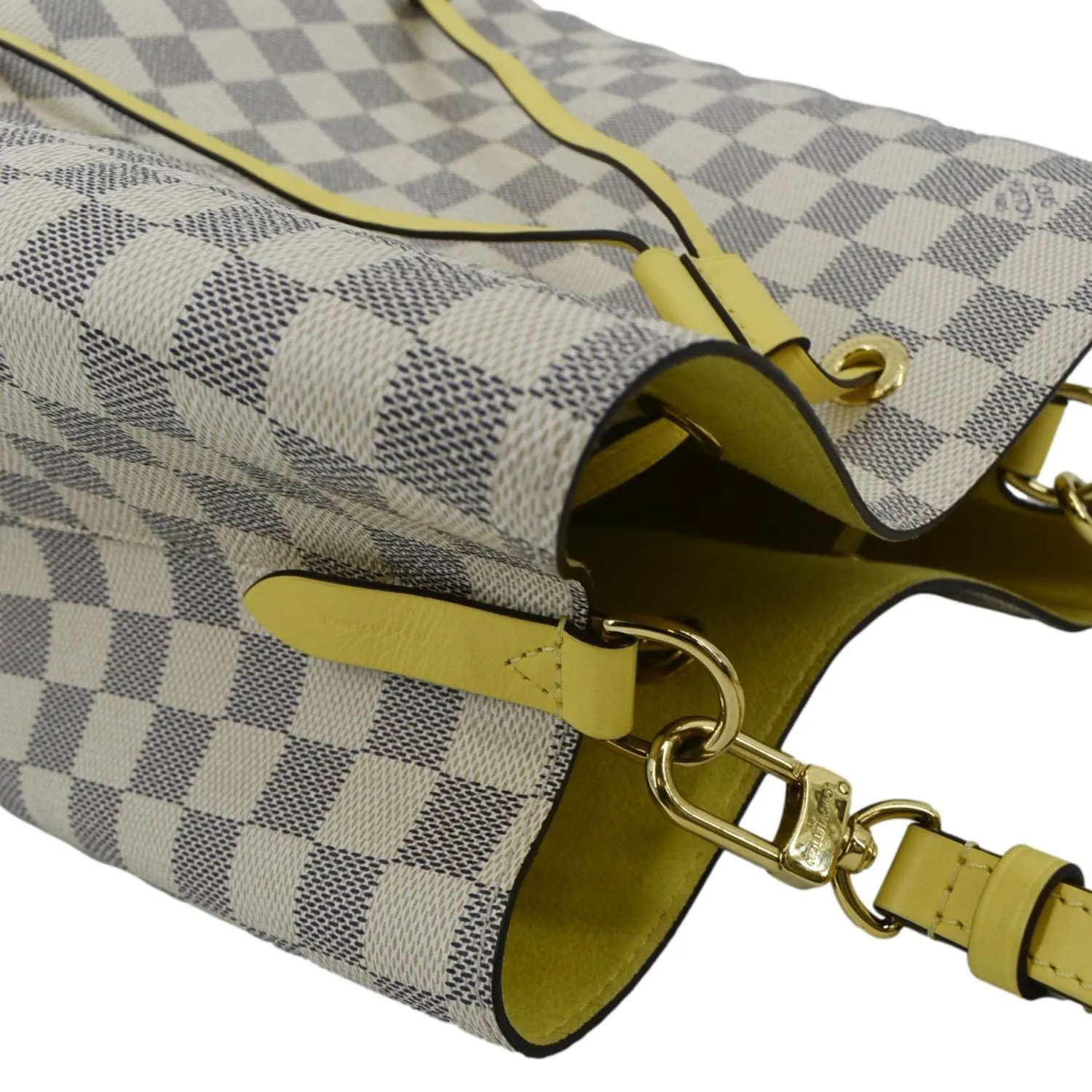 LOUIS VUITTON Neonoe MM Damier Azur Shoulder Bag Pineapple