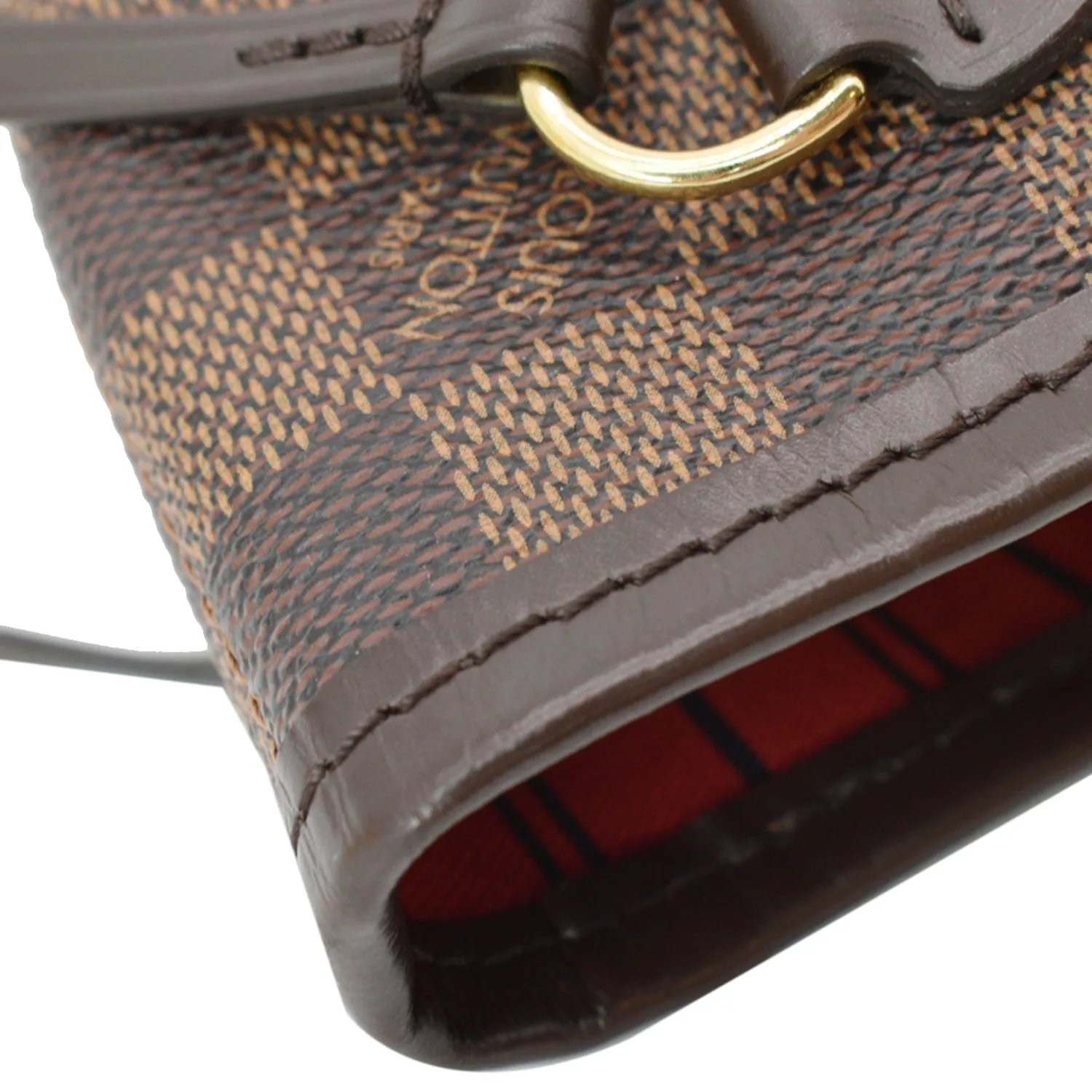 LOUIS VUITTON Neverfull PM Damier Ebene Shoulder Bag Brown - New Year Deals