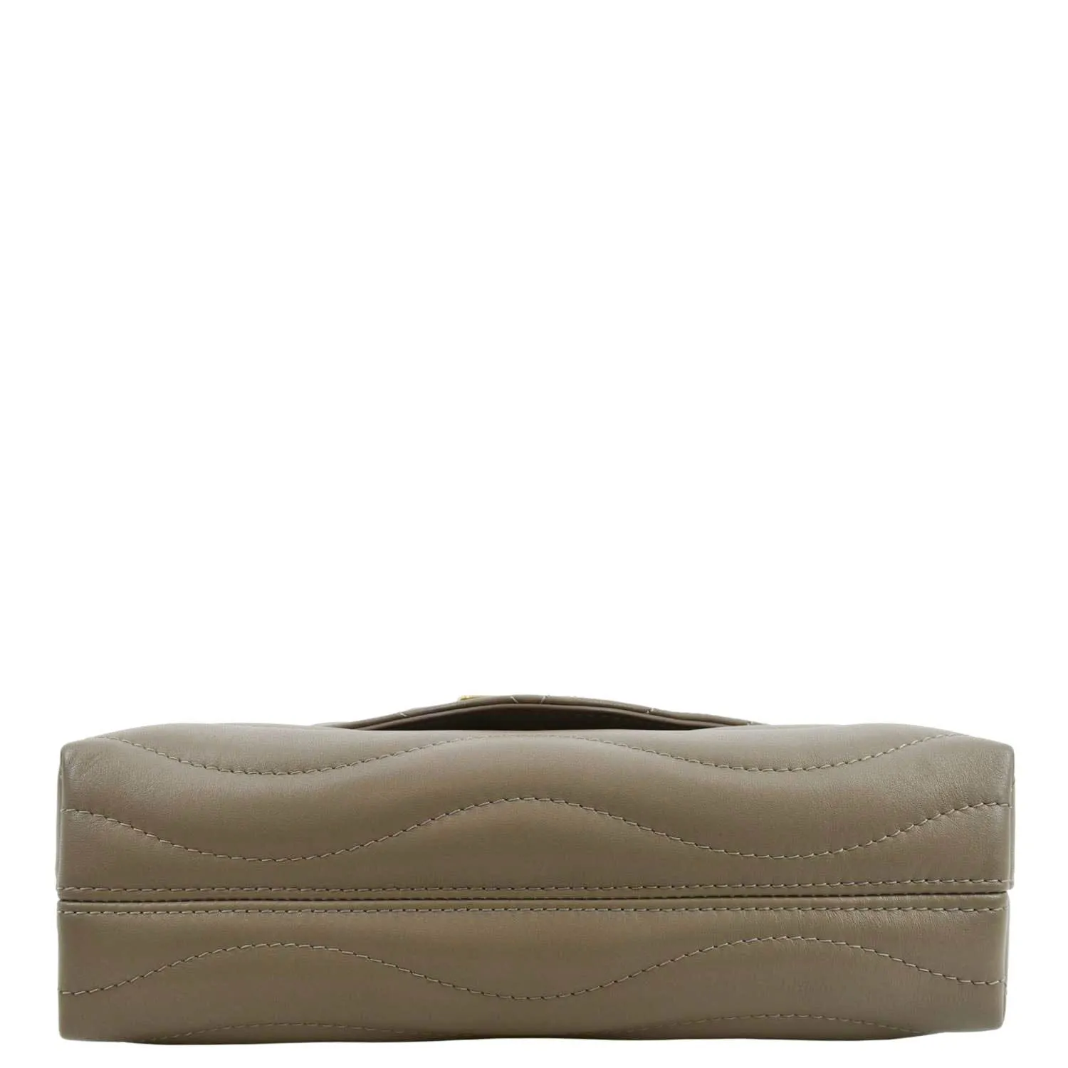 LOUIS VUITTON New Wave Chain MM Calfskin Leather Shoulder Bag Taupe