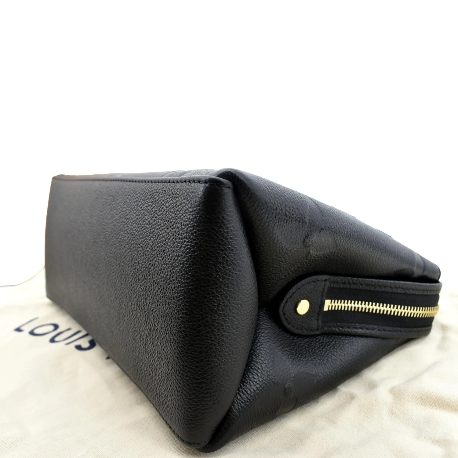 LOUIS VUITTON Petit Palais Monogram Empreinte Leather Shoulder Bag Black
