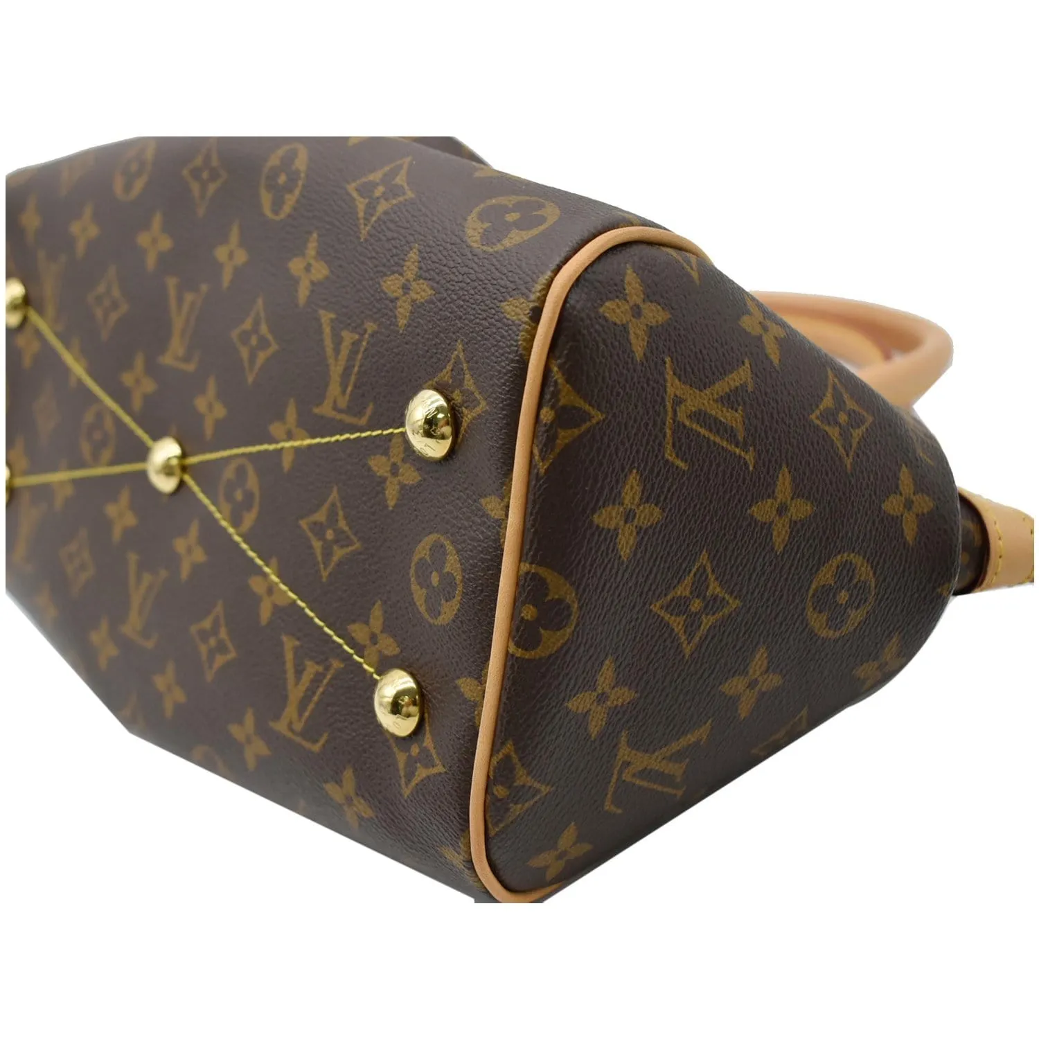 LOUIS VUITTON Tivoli PM Monogram Canvas Shoulder Bag Brown