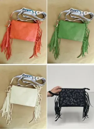 Lucky   Fringe - Clutch Crossbody