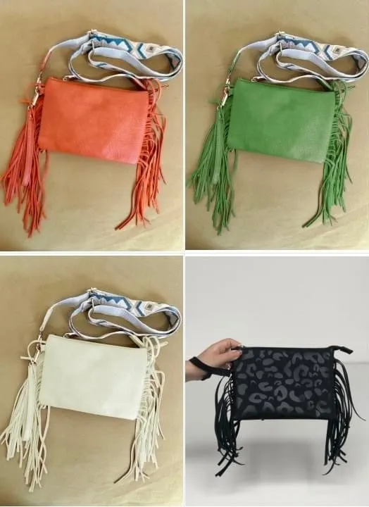 Lucky   Fringe - Clutch Crossbody