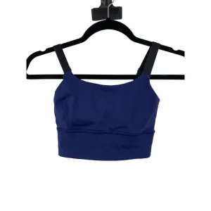 Lululemon Bra Womens 2 Sports Both Ways Hero Blue Black Convertible Longline