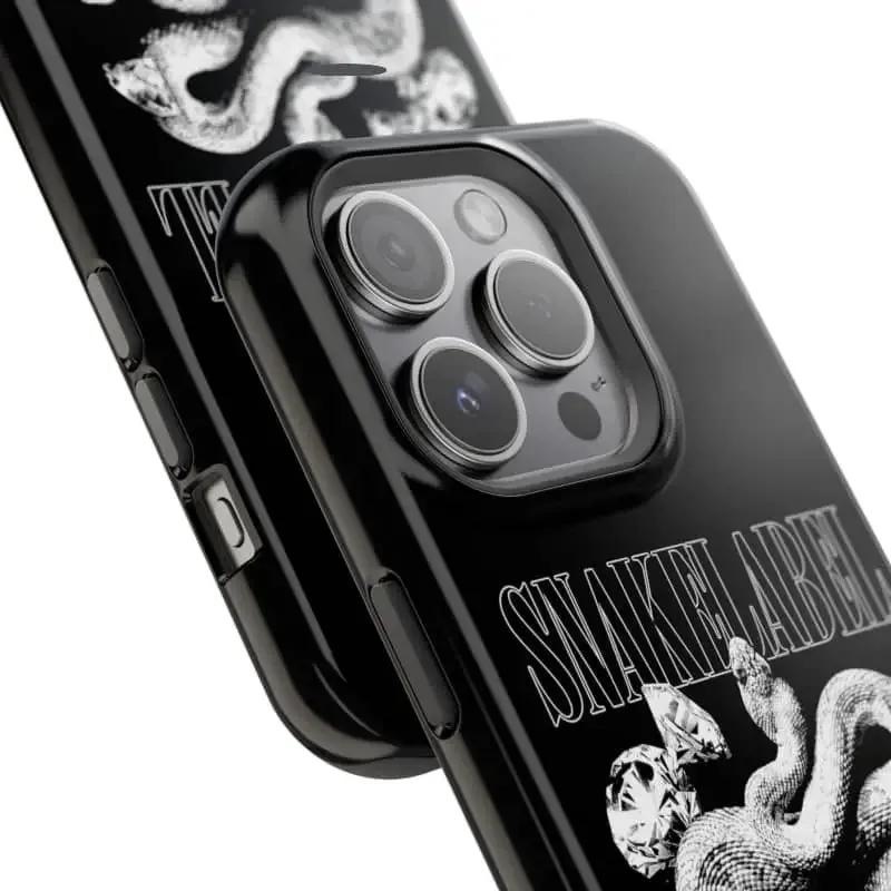 Magnetic Snake Tough Cases with Embedded Magnet Module - Impact-Resistant iPhone Cover