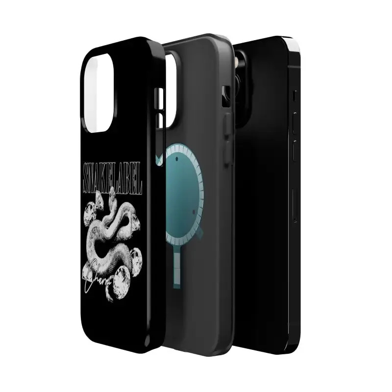 Magnetic Snake Tough Cases with Embedded Magnet Module - Impact-Resistant iPhone Cover