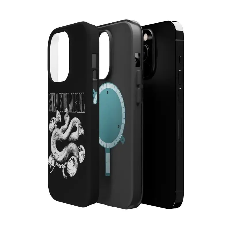 Magnetic Snake Tough Cases with Embedded Magnet Module - Impact-Resistant iPhone Cover