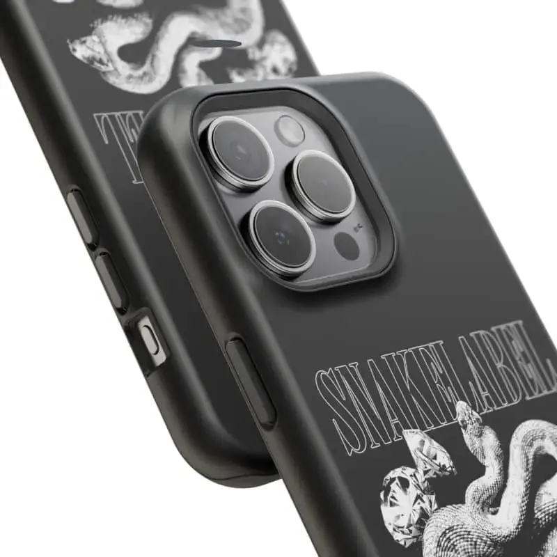 Magnetic Snake Tough Cases with Embedded Magnet Module - Impact-Resistant iPhone Cover