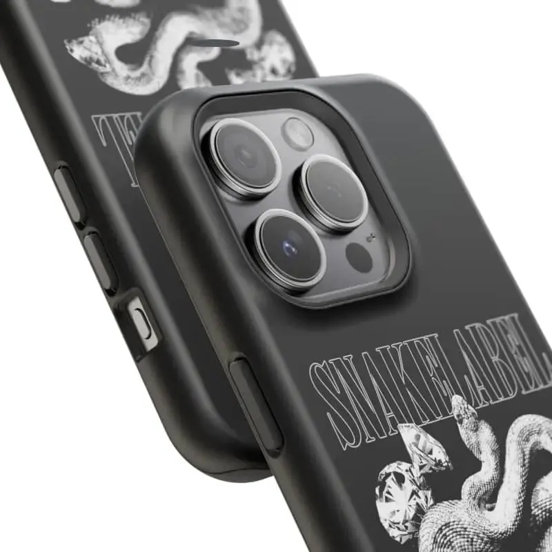 Magnetic Snake Tough Cases with Embedded Magnet Module - Impact-Resistant iPhone Cover