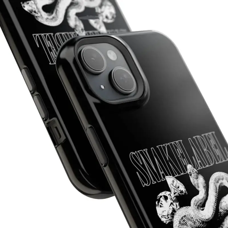 Magnetic Snake Tough Cases with Embedded Magnet Module - Impact-Resistant iPhone Cover