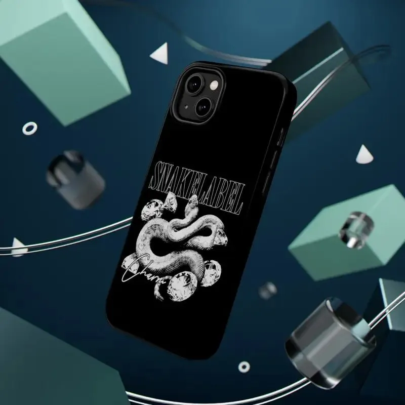 Magnetic Snake Tough Cases with Embedded Magnet Module - Impact-Resistant iPhone Cover