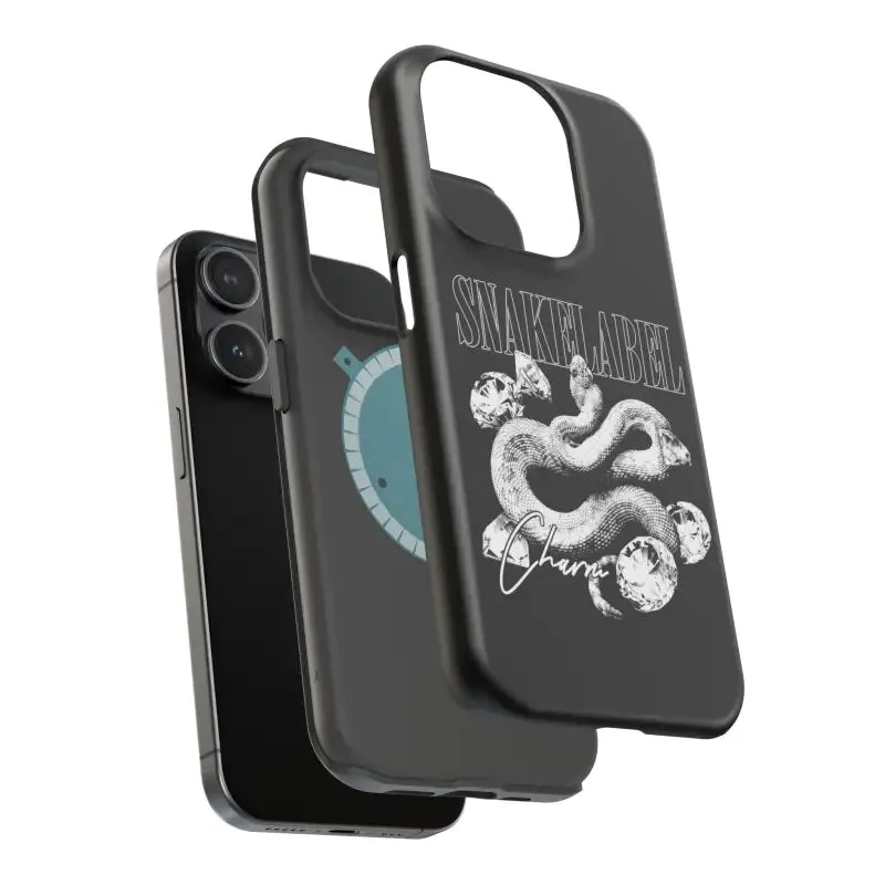Magnetic Snake Tough Cases with Embedded Magnet Module - Impact-Resistant iPhone Cover