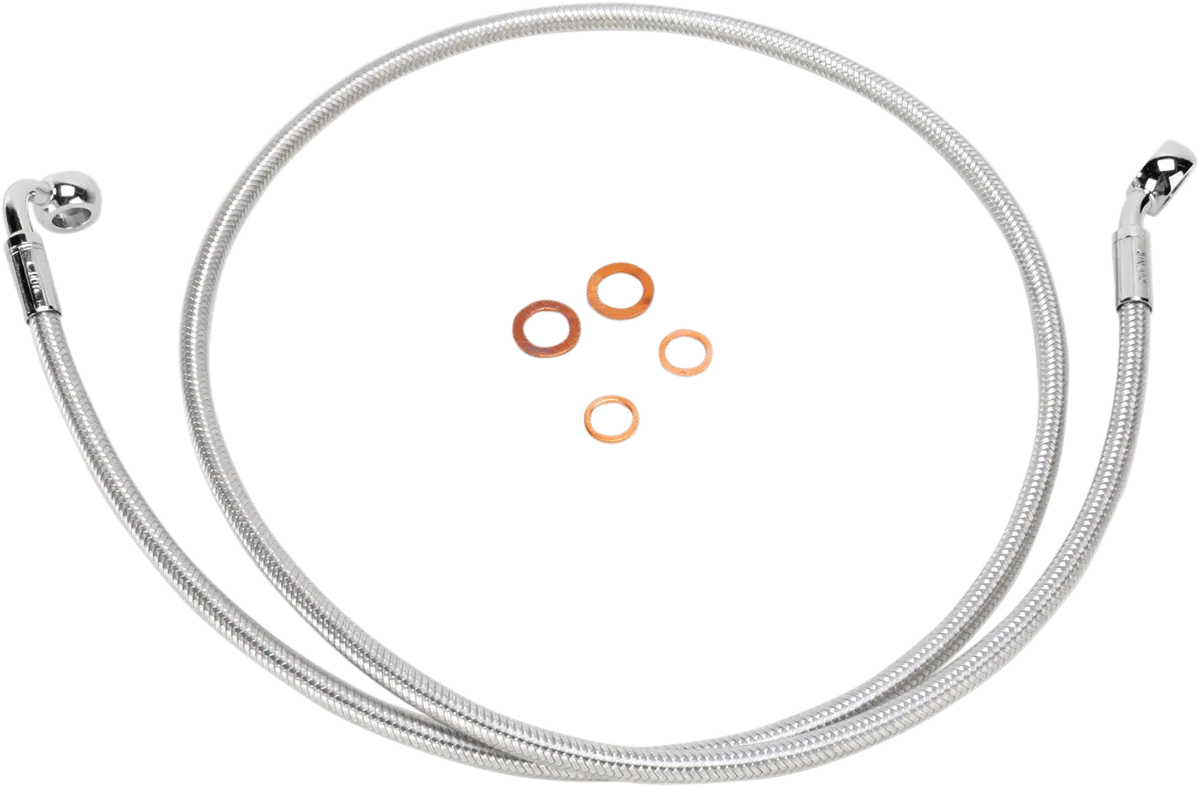 Magnum 36146SW Sterling Chromite II E-Z Align Single Disc Front Brake Line - 35deg. Top Angle - 46n.