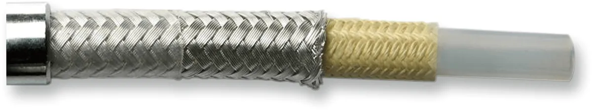 Magnum 36148SW Sterling Chromite II E-Z Align Single Disc Front Brake Line - 35deg. Top Angle - 48in.