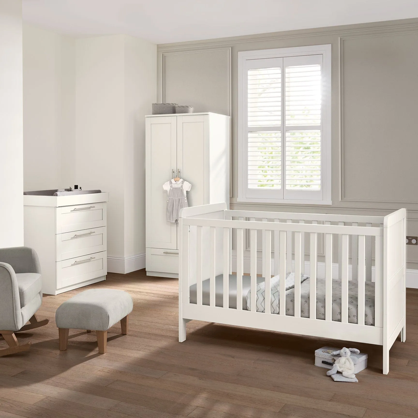 Mamas and Papas Hampden 2 Piece Room Set in White
