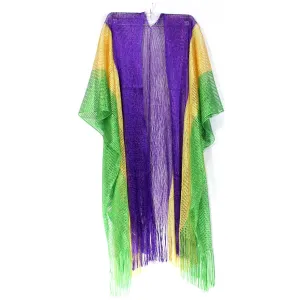Mardi Gras Lightweight Full Length Cover Up